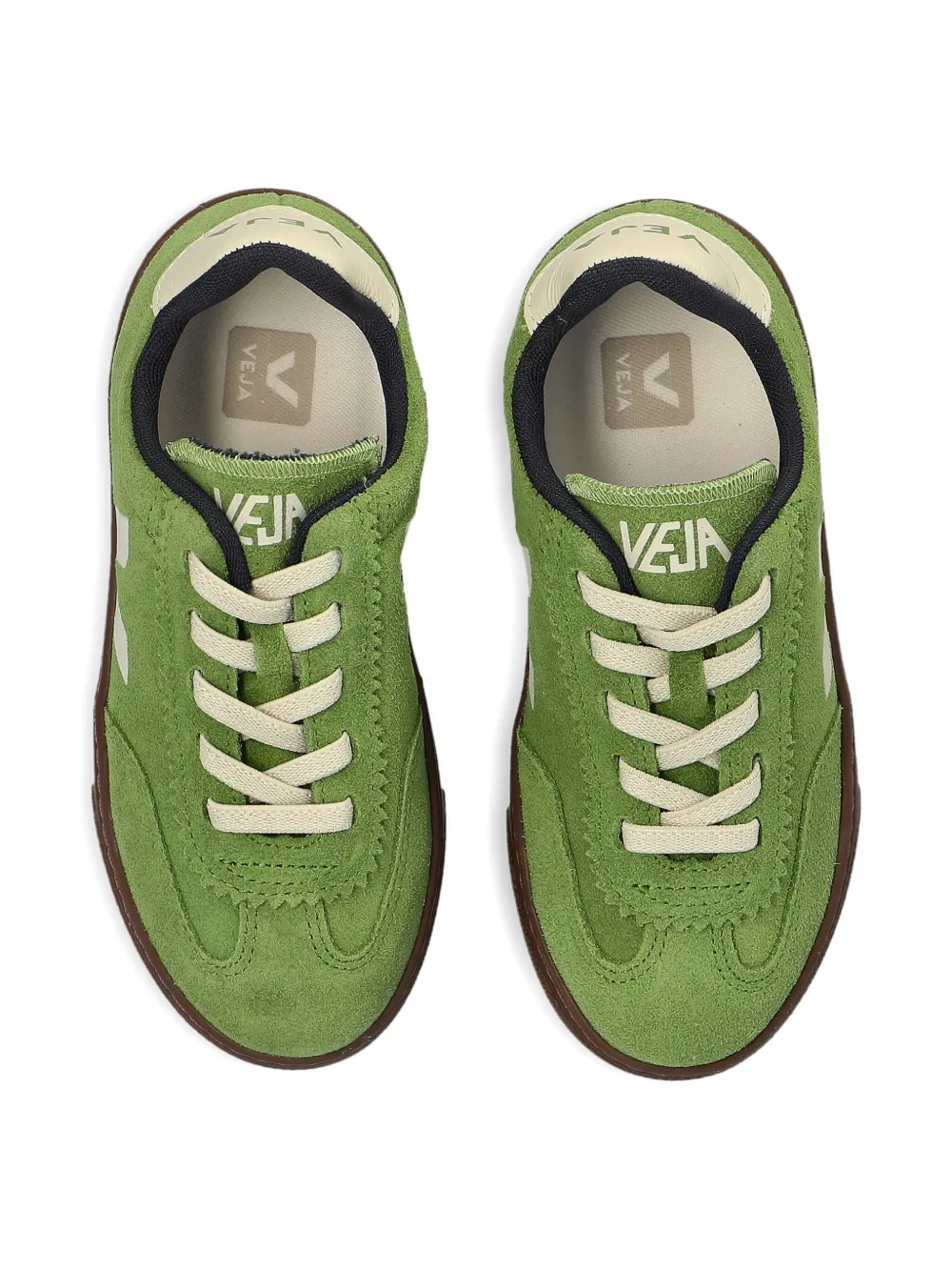 VEJA Kids Volley suede sneakers Green