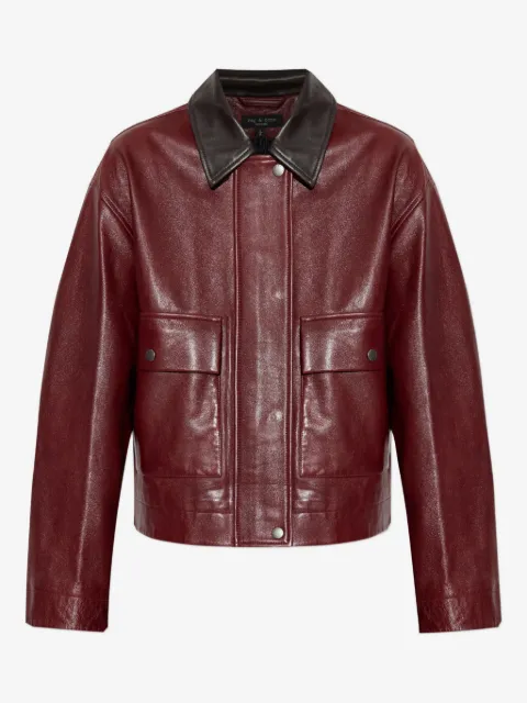 rag & bone flap-pocket leather jacket