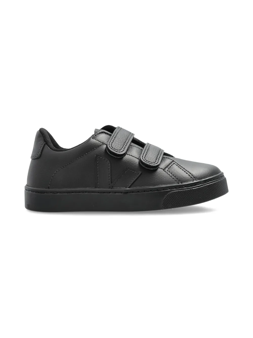 VEJA Kids Esplar double-strap leather sneakers Black