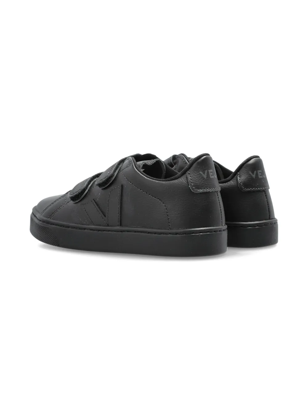 VEJA Kids Esplar double-strap leather sneakers Black