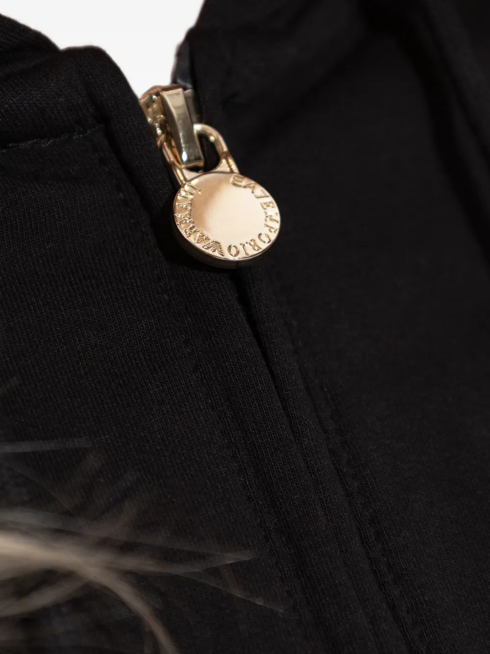 Ea7 Logo-plaque Zip-up Tracksuit In Black