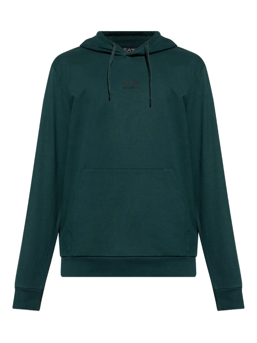 Ea7 Emporio Armani logo-detail hoodie | Green | Image 1