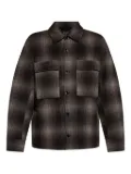 rag & bone plaid chest-pocket overshirt - Brown