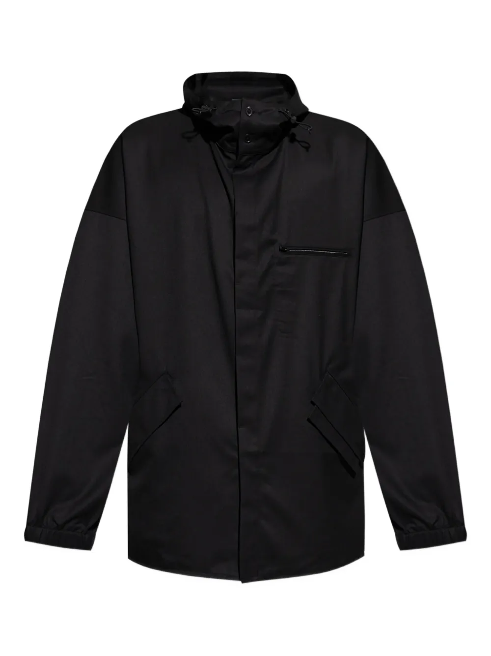 Y-3 stripe-print hooded jacket | Black | Image 1