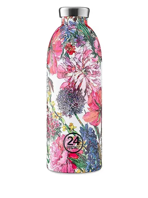 24bottles 500ml floral-print steel bottle