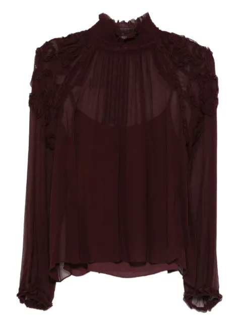 Ulla Johnson ruffled high-neck blouse