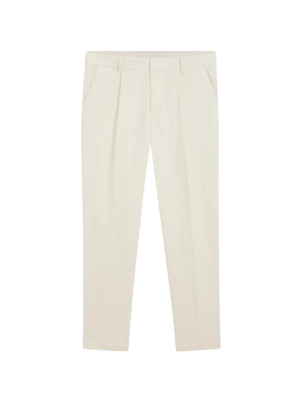 BOSS pleated-front corduroy trousers - Toni neutri