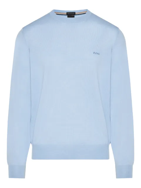 BOSS embroidered-logo sweater