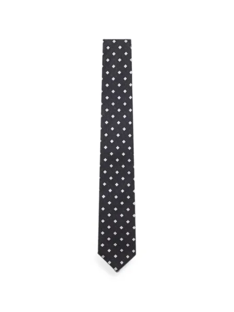BOSS geometric-pattern tie