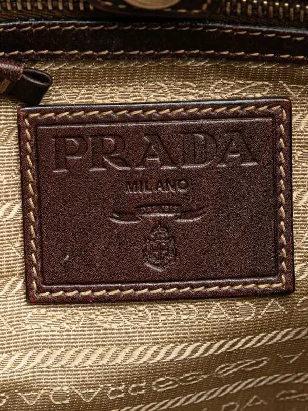 Prada Pre-Owned 2013-2025 カナパ キャンバス ロゴ ショルダー