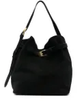 Elleme buckle-detail suede tote bag - Black