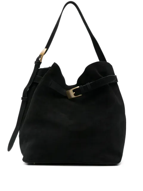 Elleme buckle-detail suede tote bag