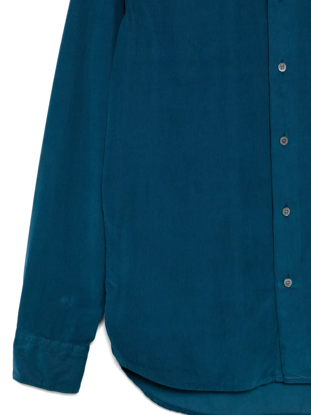 Canali Long-sleeve Cotton Shirt In Blue