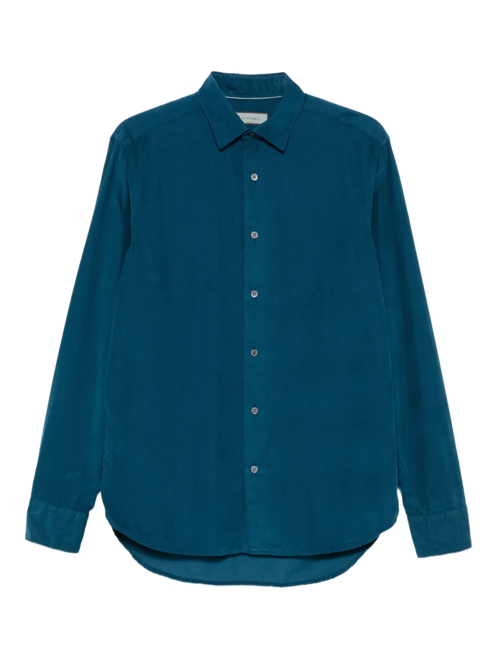 Canali long-sleeve cotton shirt | Blue | Image 1