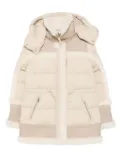 Mackage Lilibeth quilted shearling-trimmed coat - Neutrals