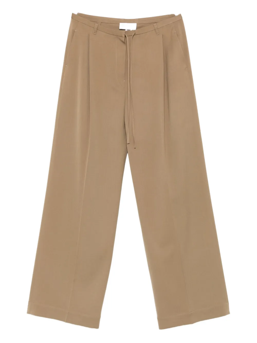 Christian Wijnants Pleated Drawstring Trousers In Brown