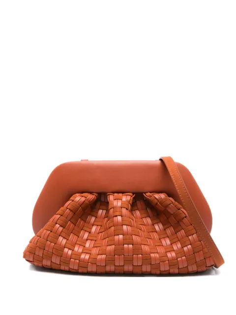Themoirè Tia woven clutch bag