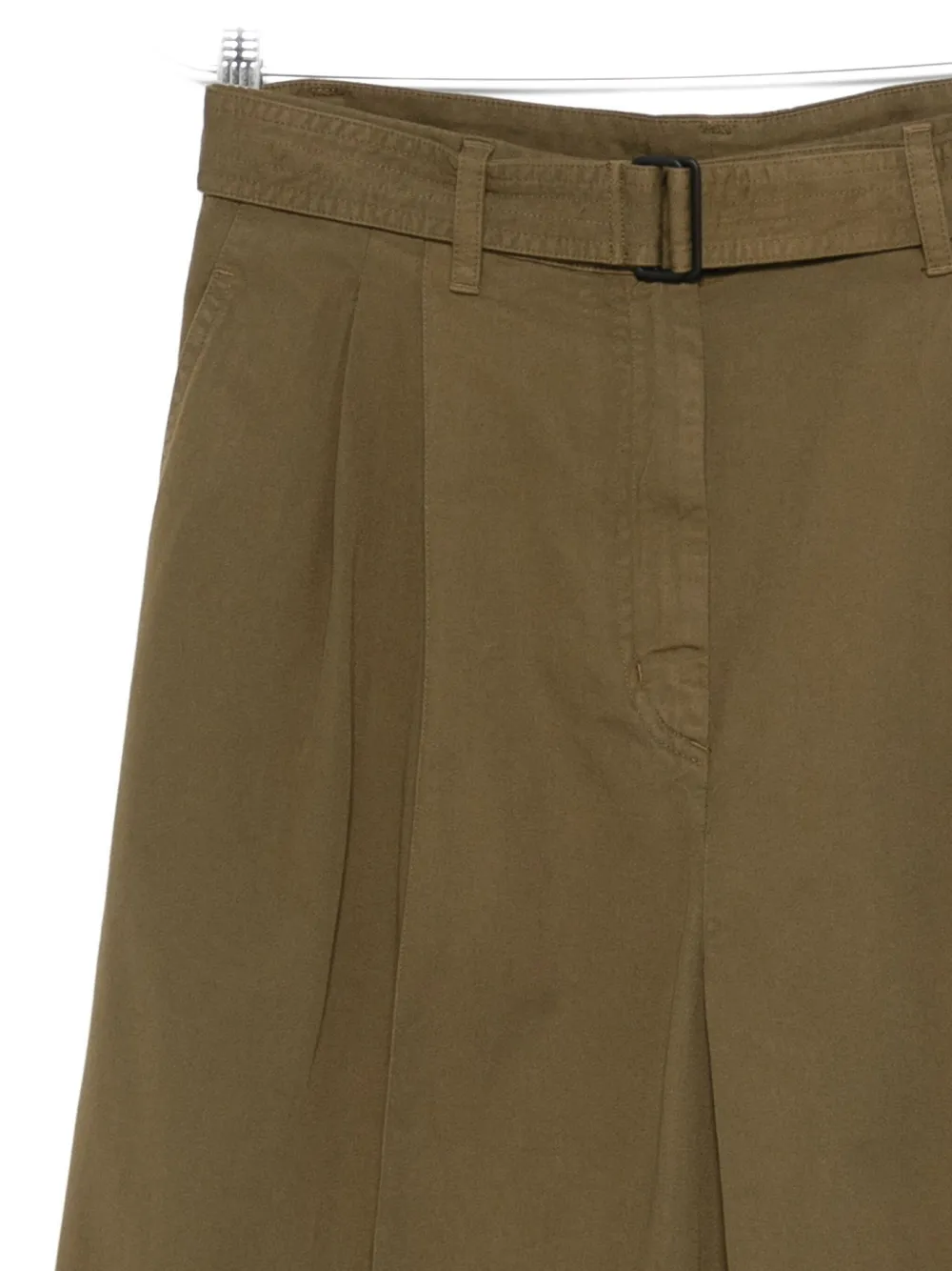 Christian Wijnants Pleated Belted Trousers In Brown