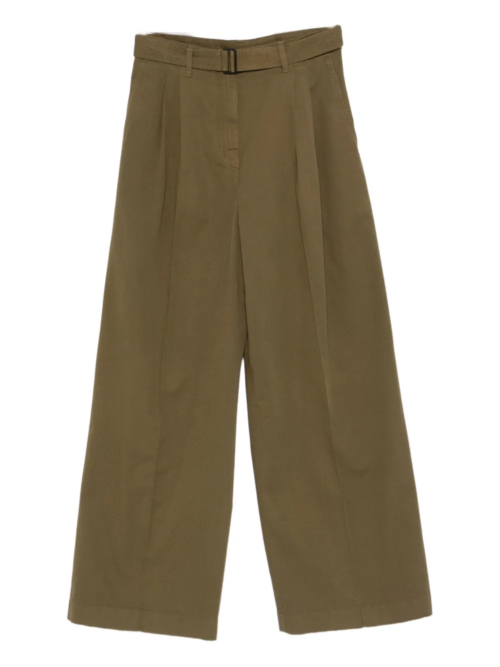 Christian Wijnants Pleated Belted Trousers In Brown
