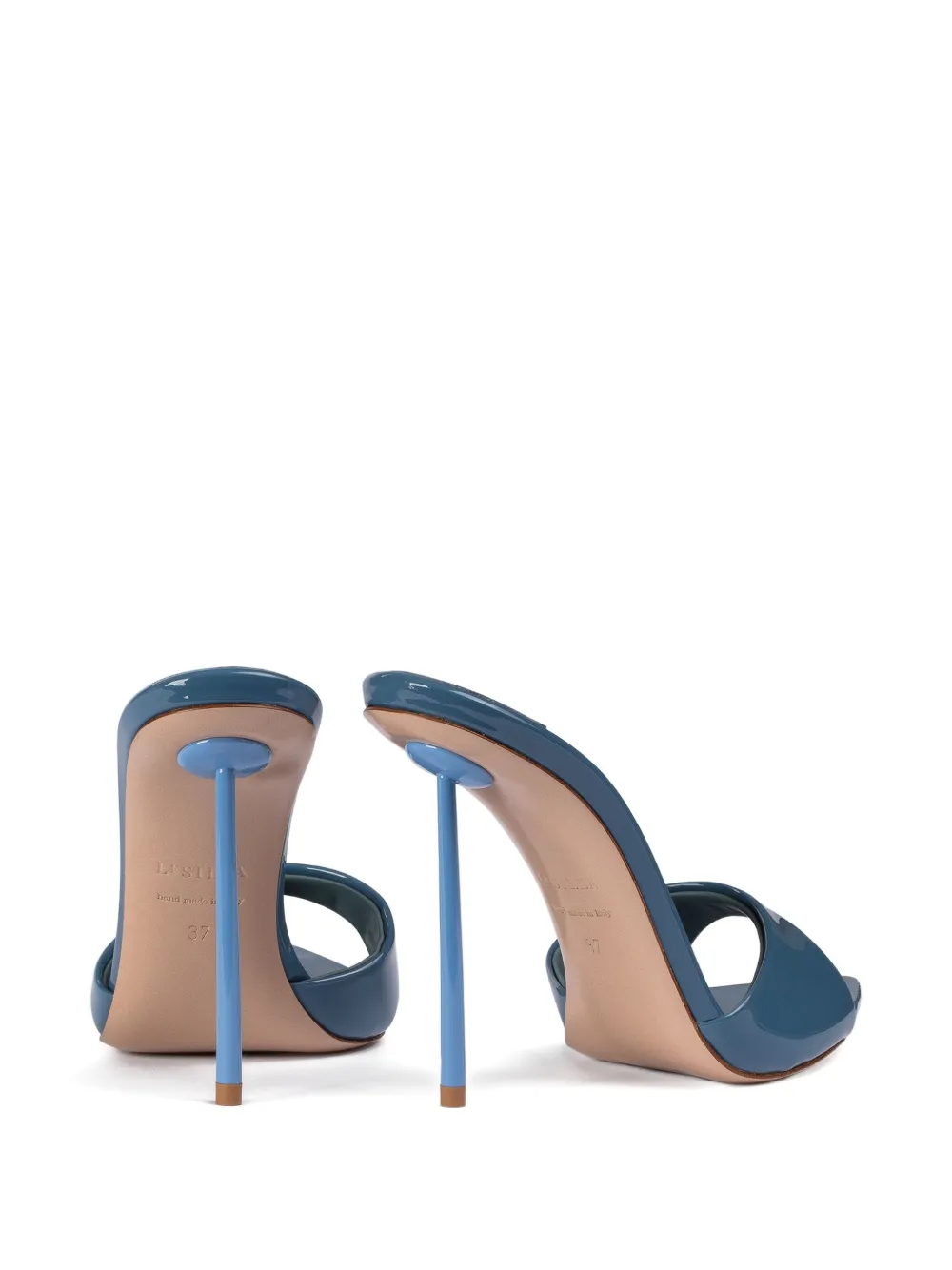 Le Silla 120mm Bella patent leather stiletto sandals Blue