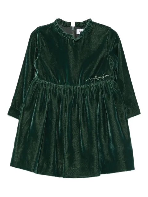 Il Gufo vestido con bordado de terciopelo