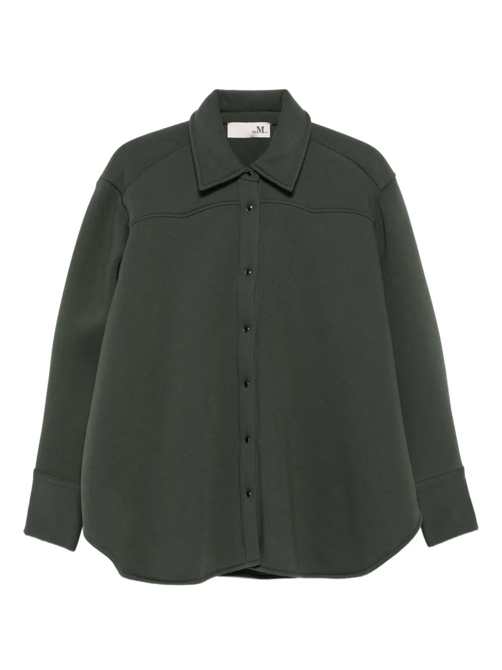 THE M curved-hem shirt | Green | Image 1