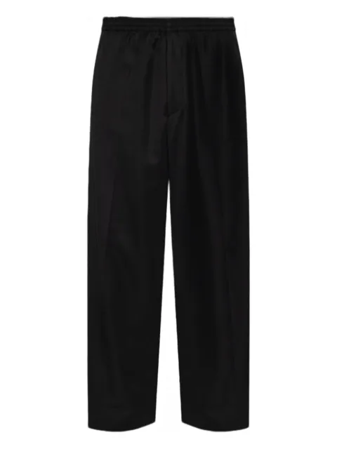 Balenciaga elasticated-waistband wool trousers