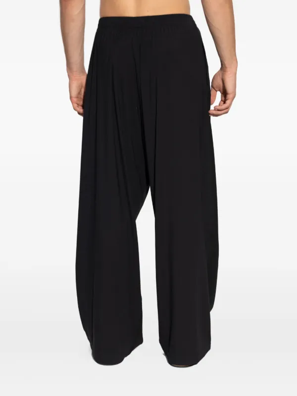 Balenciaga elasticated-waistband Wool Trousers | Black | FARFETCH
