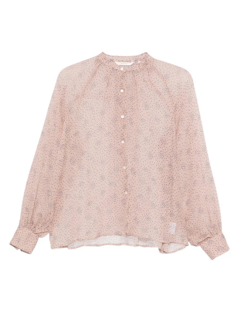 Xacus triangle-print buttoned blouse | Pink | Image 1