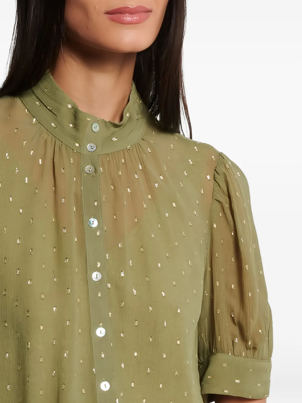 Ba&sh Mimi Buttoned Blouse In Neutral