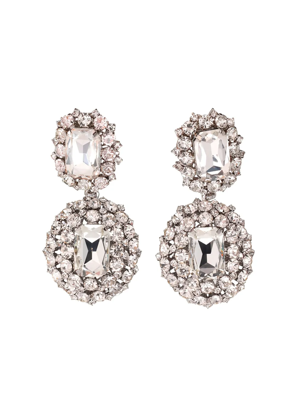 Giuseppe Di Morabito crystal-embellished drop earrings | Silver | Image 1