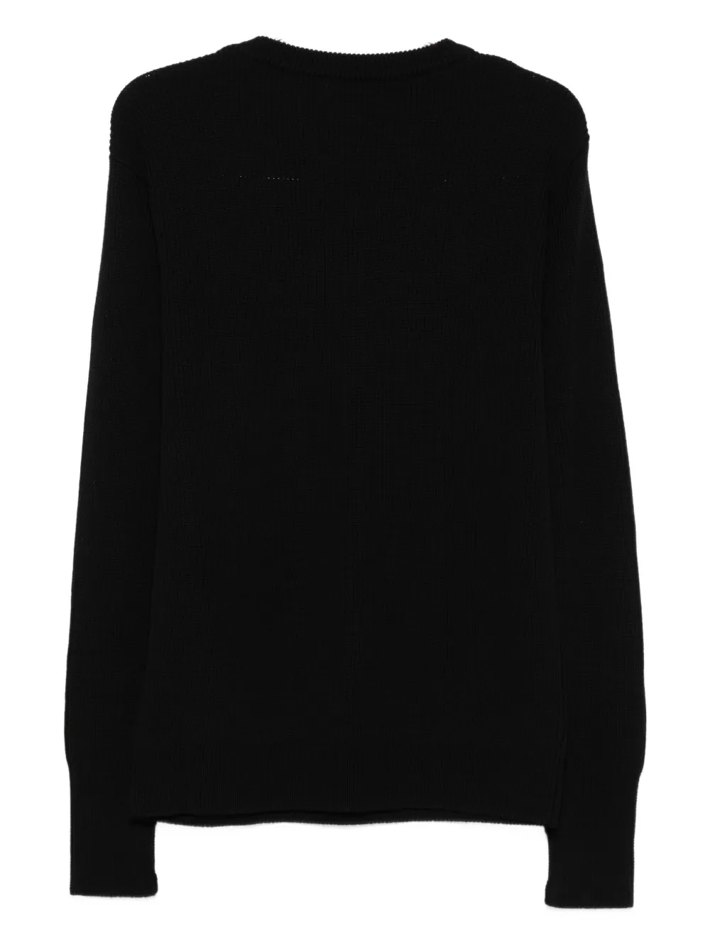 Barena ribbed crew-neck sweater - Zwart