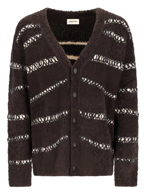 atomo factory bouclé striped cardigan