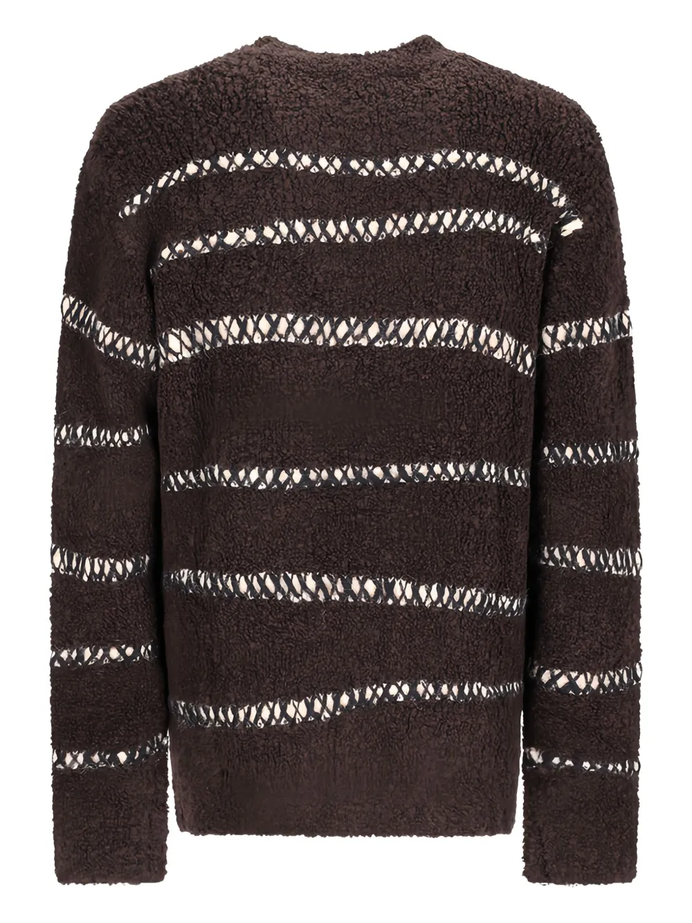 atomo factory bouclé striped sweater | Knitted Sweaters | Image 2