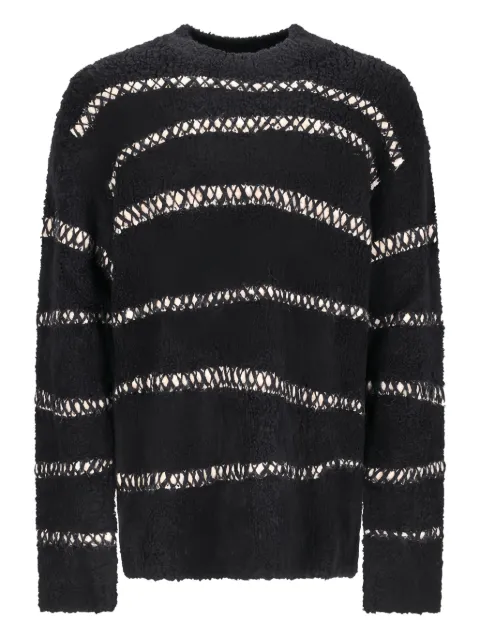 atomo factory bouclé stripes-detailing sweater