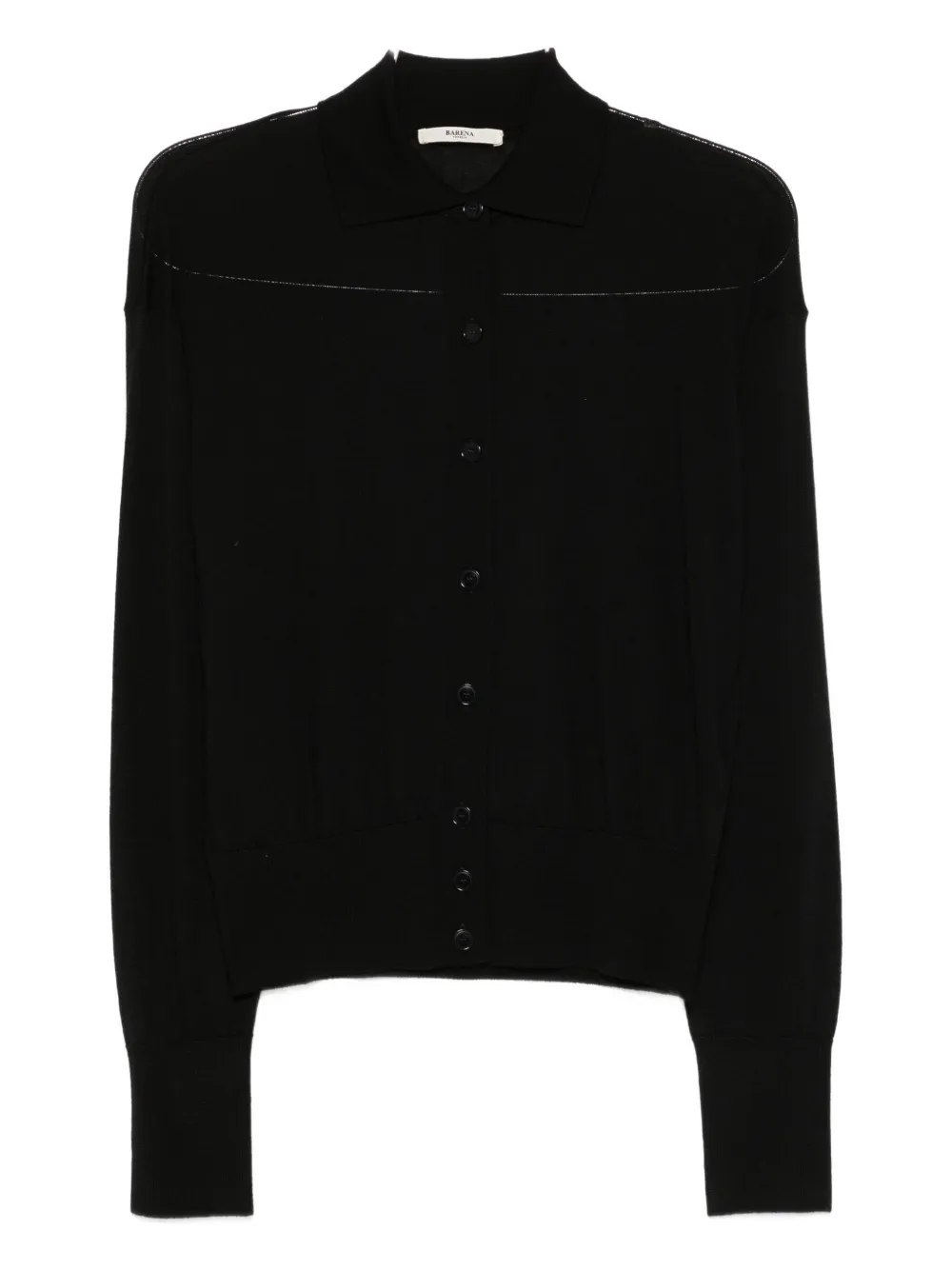 Barena Venezia Buttoned Ribbed Cardigan In Black