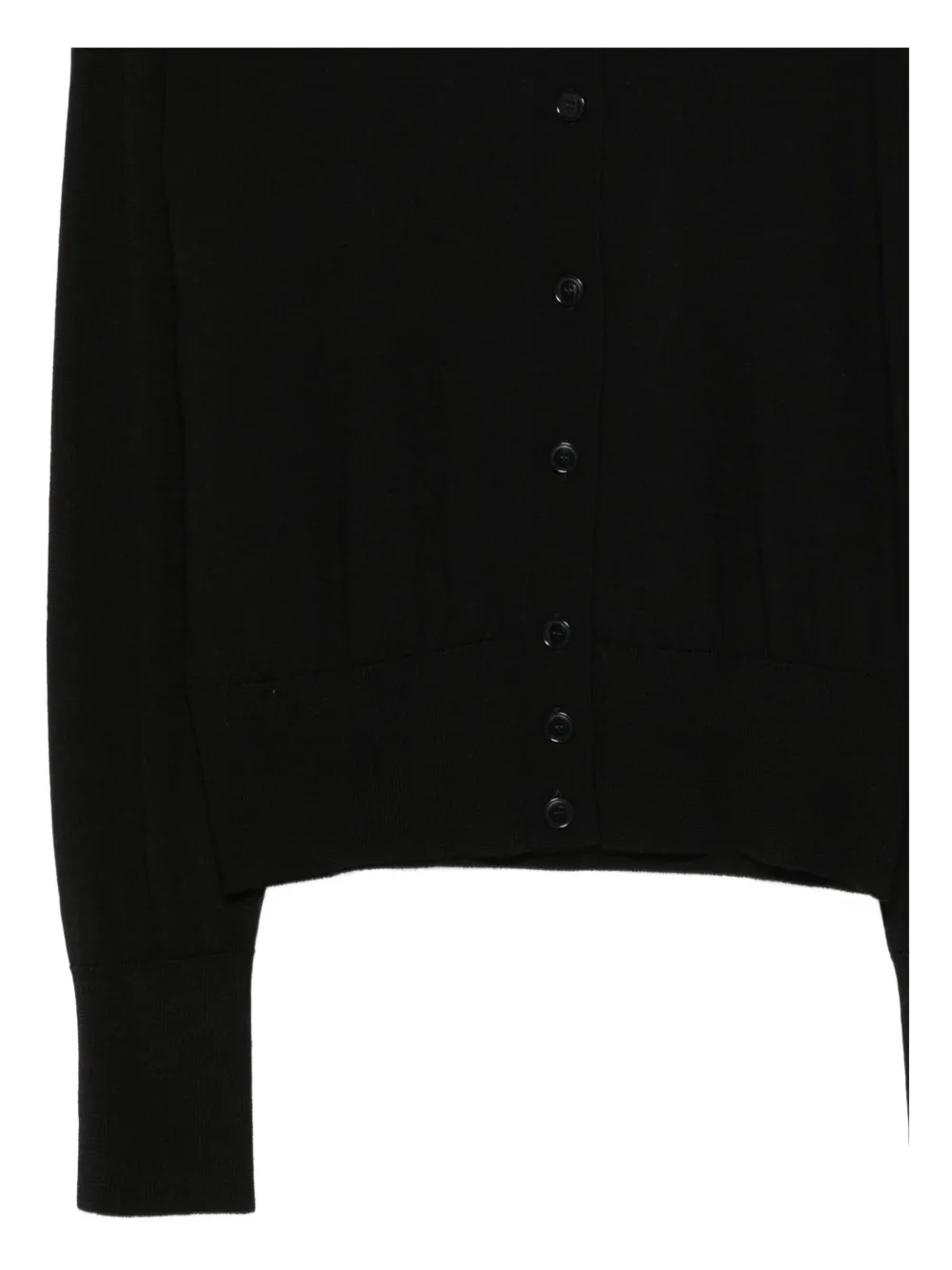 Barena Venezia Buttoned Ribbed Cardigan In Black