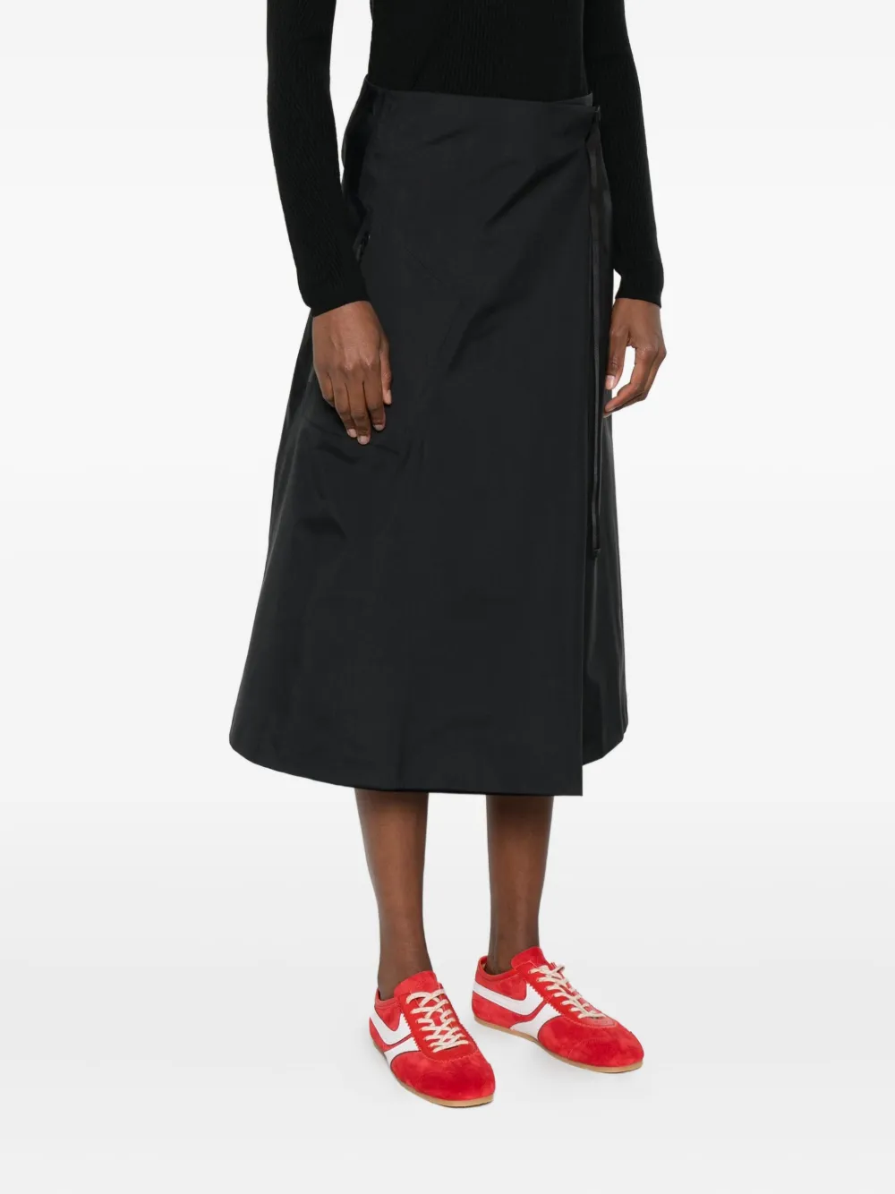 Arc'teryx Midi-wikkelrok Zwart