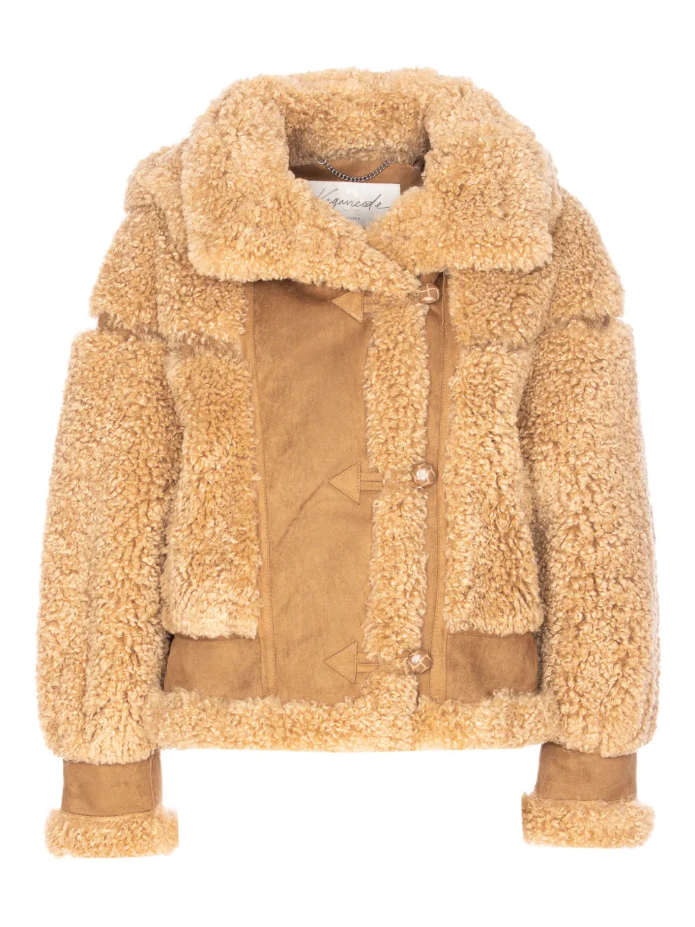 Vegancode Faux-shearling Jacket In Brown