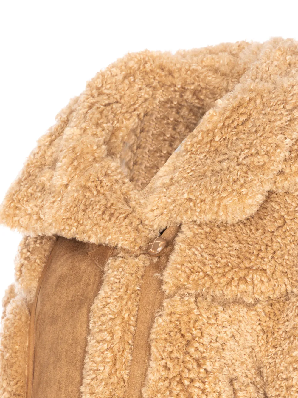 Vegancode Faux-shearling Jacket In Brown