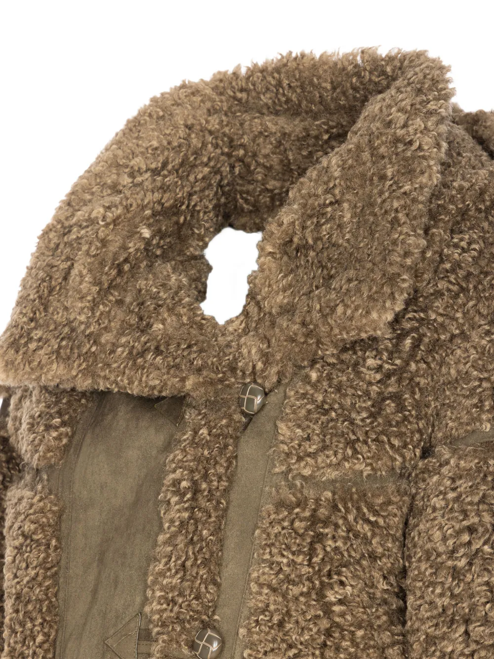 Vegancode Faux-shearling Jacket In Multi