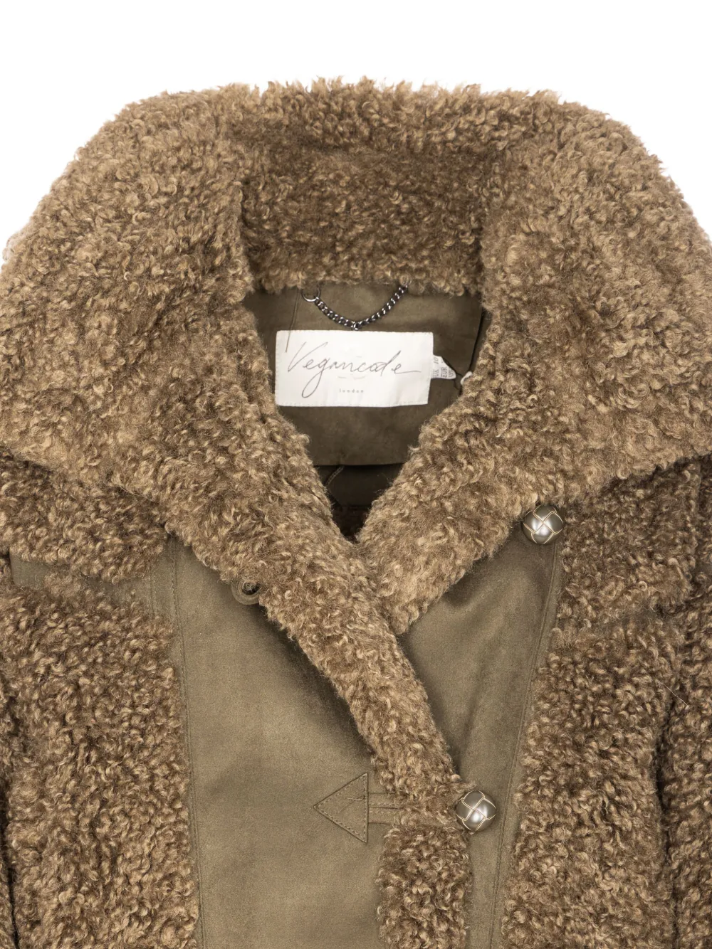 Vegancode Faux-shearling Jacket In Multi