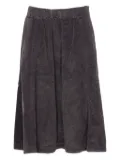 TRUE AVENUE elasticated-waist corduroy skirt - Brown
