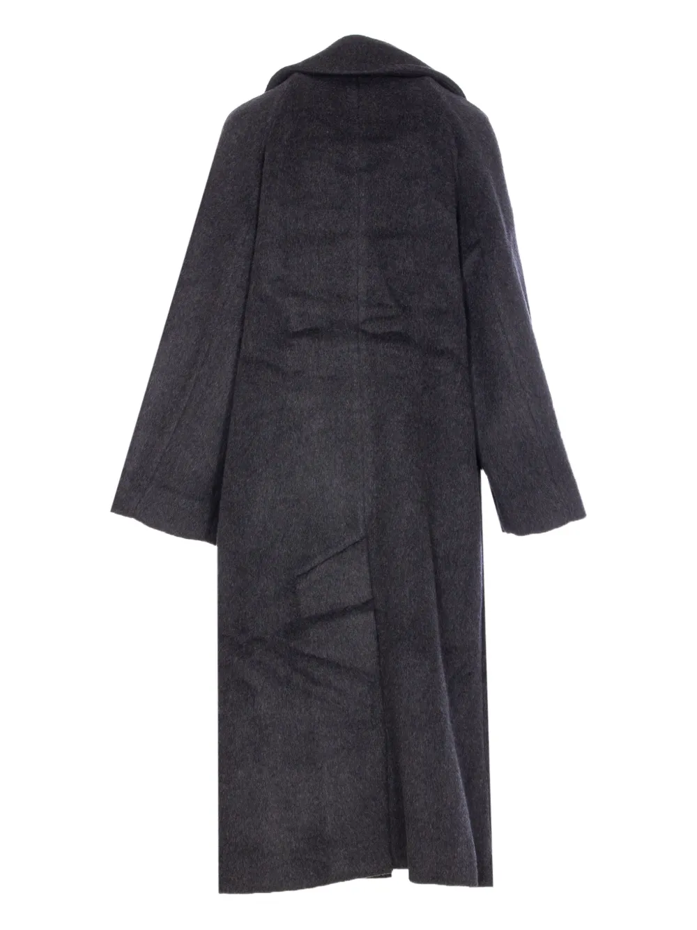 GANNI double-breasted coat Grijs