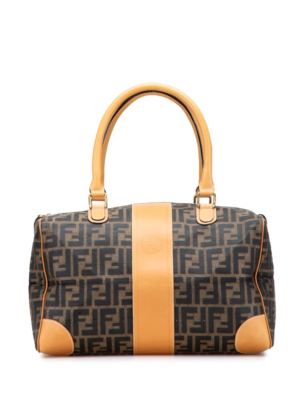 Fendi Pre-Owned 2000-2010 Zucca Canvas boston bag - ブラウン Fendi Pre-Owned 2000-2010 Zucca Canvas boston bag - ブラウン