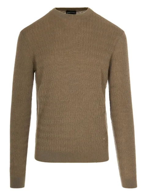 Emporio Armani diamond-pattern sweater