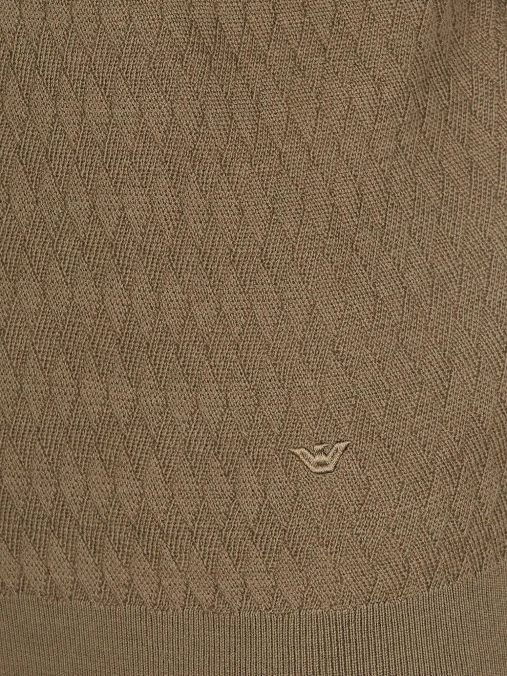 Emporio Armani Trui met diamantpatroon Bruin