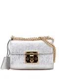 Gucci Pre-Owned 2000-2015 Small Metallic Leather Padlock crossbody bag - Silver