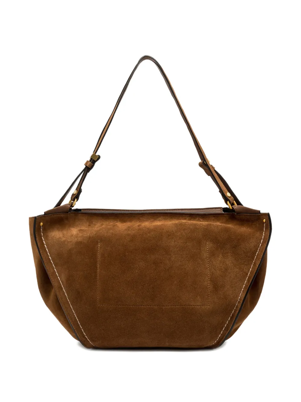 GIANNI CHIARINI Bloom suède shopper Bruin