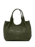 GIANNI CHIARINI pebble-textured top-handle tote bag - Green